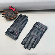 LV Gloves In Black Lambskin 453770