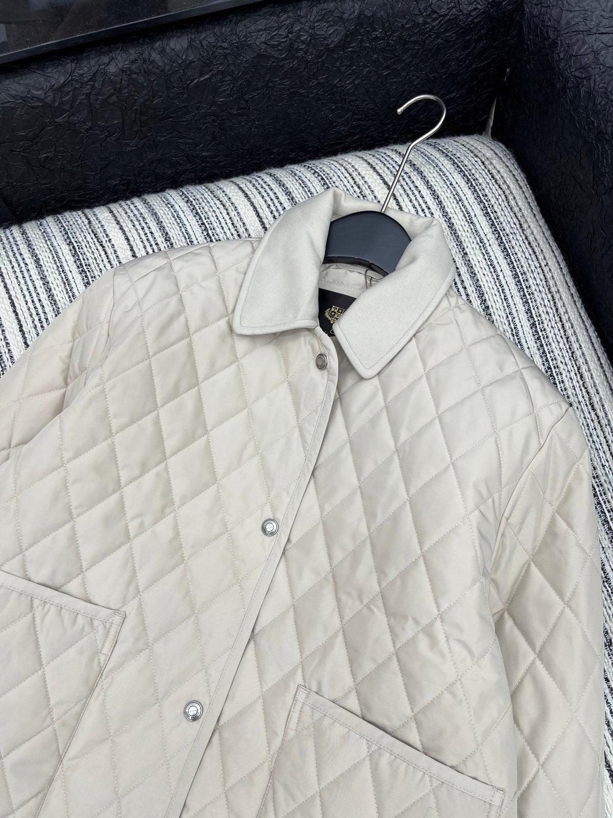 LP 25 Quilted Jacket Cream Polyester Down 313369