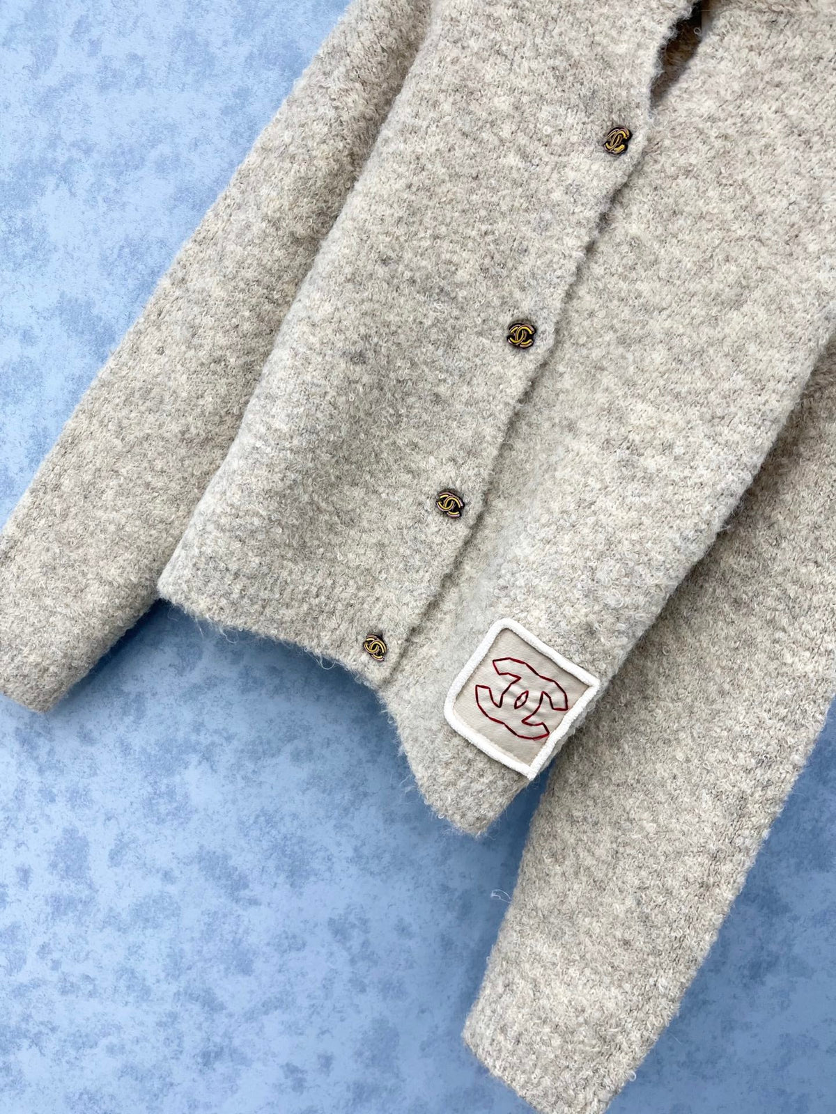CC 2025 Cardigan Beige Wool 325868