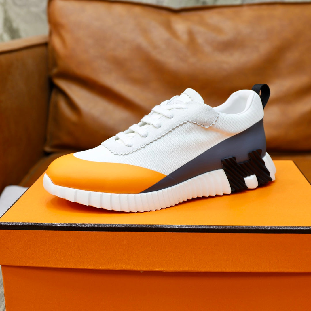HM BOUNCING SNEAKER WHITE AND TIGER CANVAS