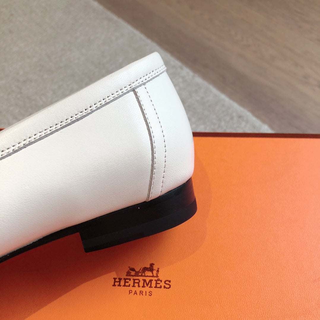 PARIS LOAFER WHITE MIX LIGHT GRAY CALFSKIN