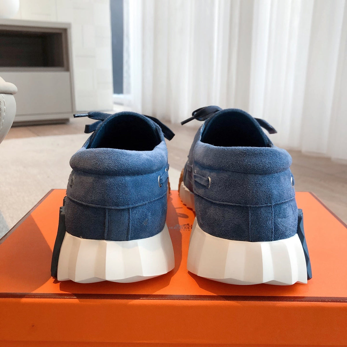 HM Men's 25 Ketch Sneaker Blue Suede 639271