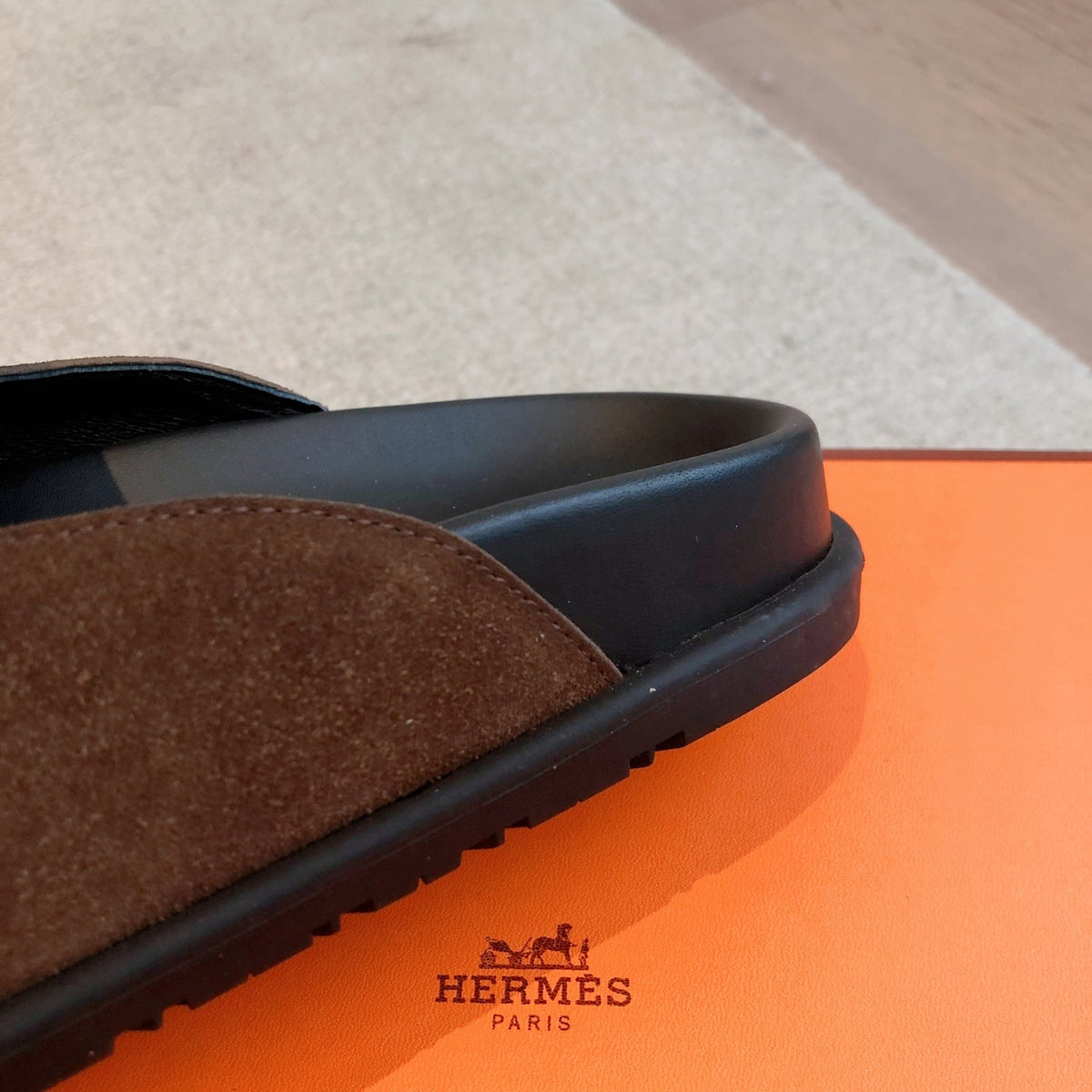 HM Men's 25 Johan Mule Dark Brown Suede 582076