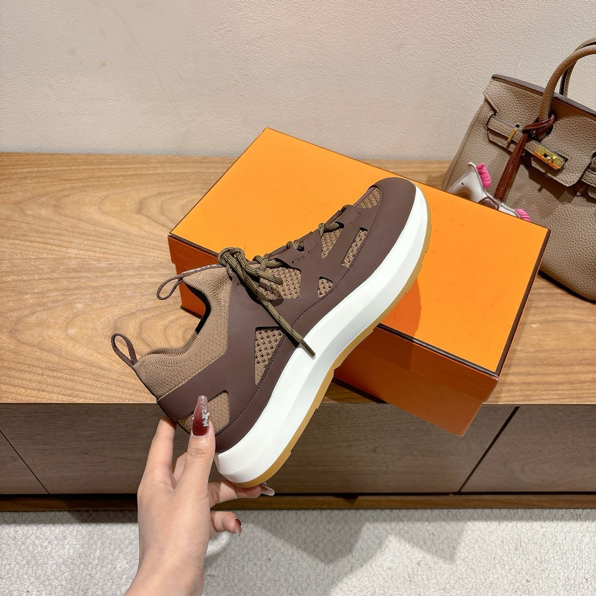 HM 25 Katana Sneaker Brown Calfskin 353499