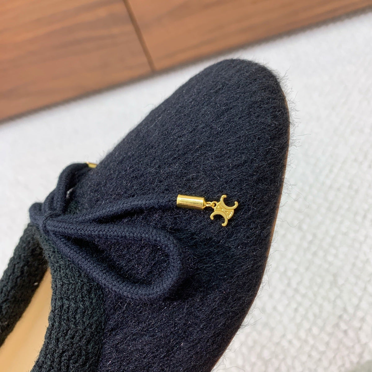 Celine 2026 Abby Ballet Flat Knitted Wool 792985