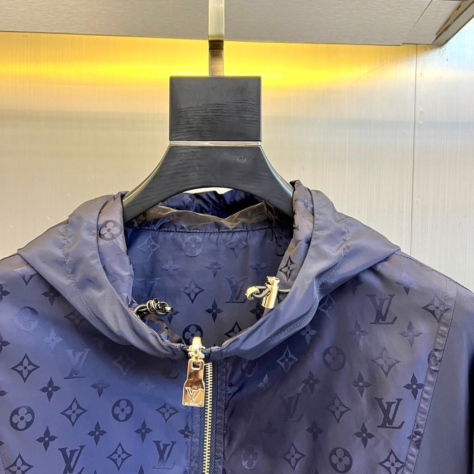 LV MONOGRAM WINDBREAKER NAVY BLUE 238896