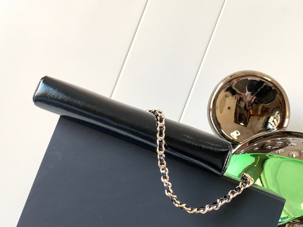CC 24c 31 Bag Nano In Black Calfskin