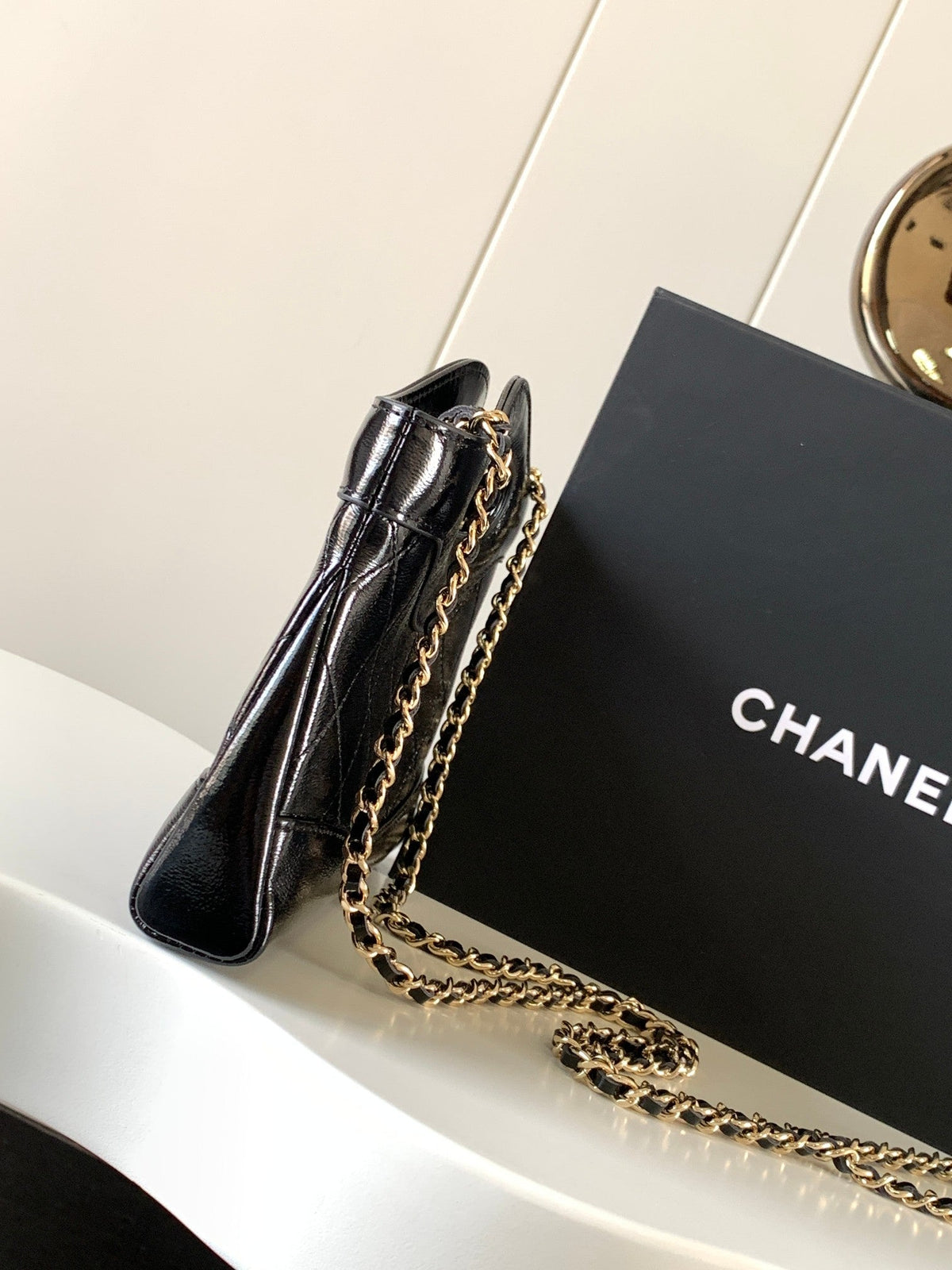 CC 24c 31 Bag Nano In Black Calfskin
