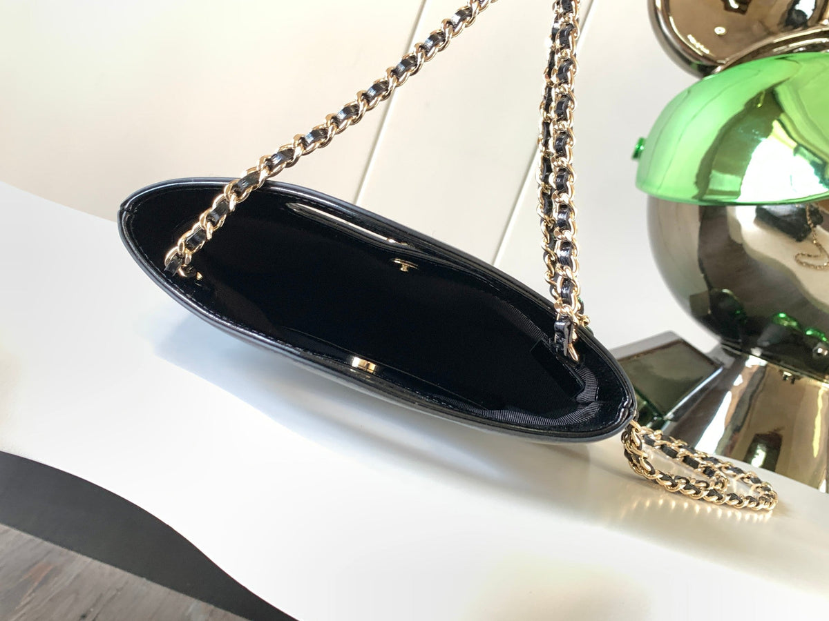 CC 24c 31 Bag Nano In Black Calfskin
