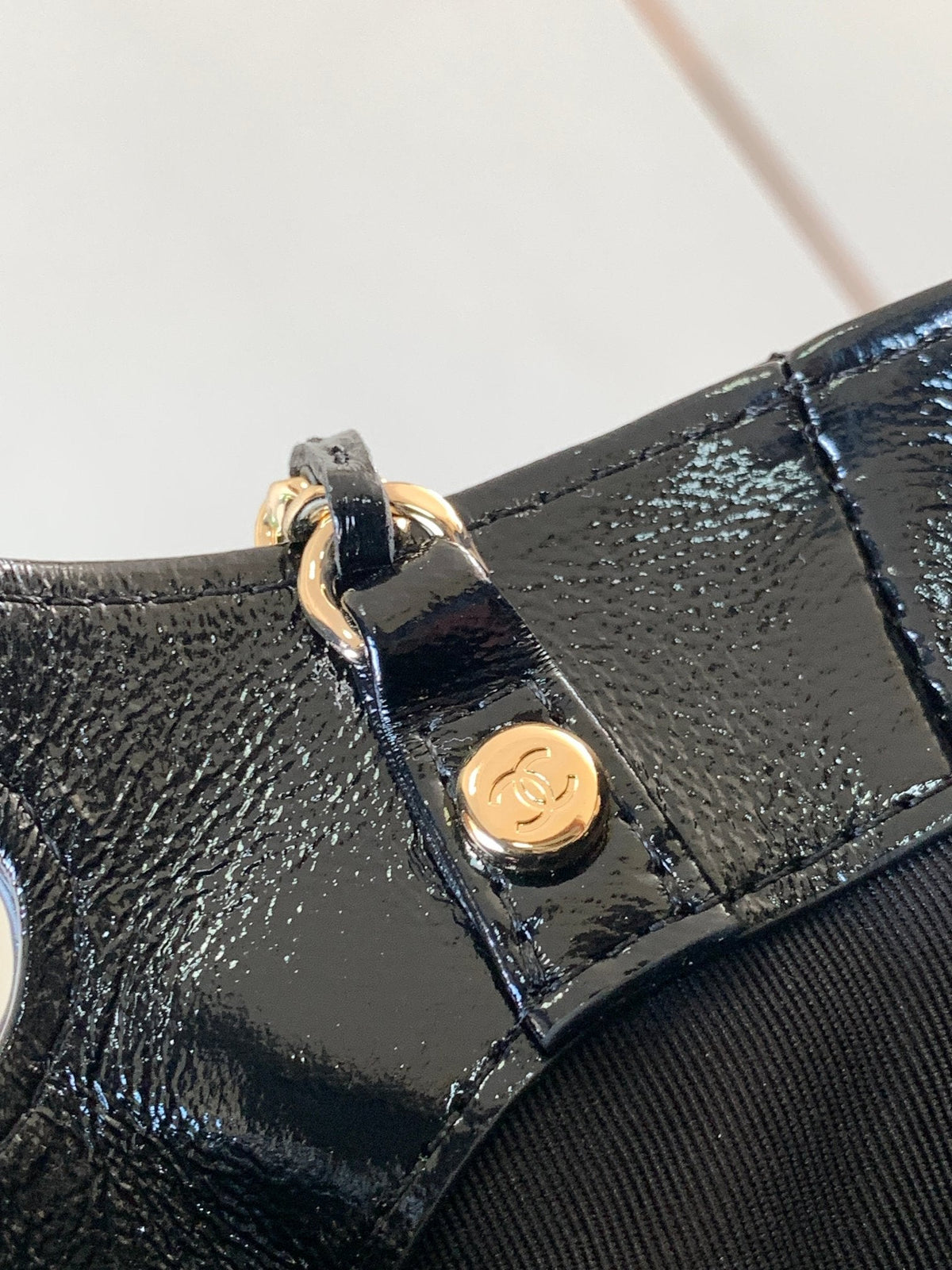 CC 24c 31 Bag Nano In Black Calfskin