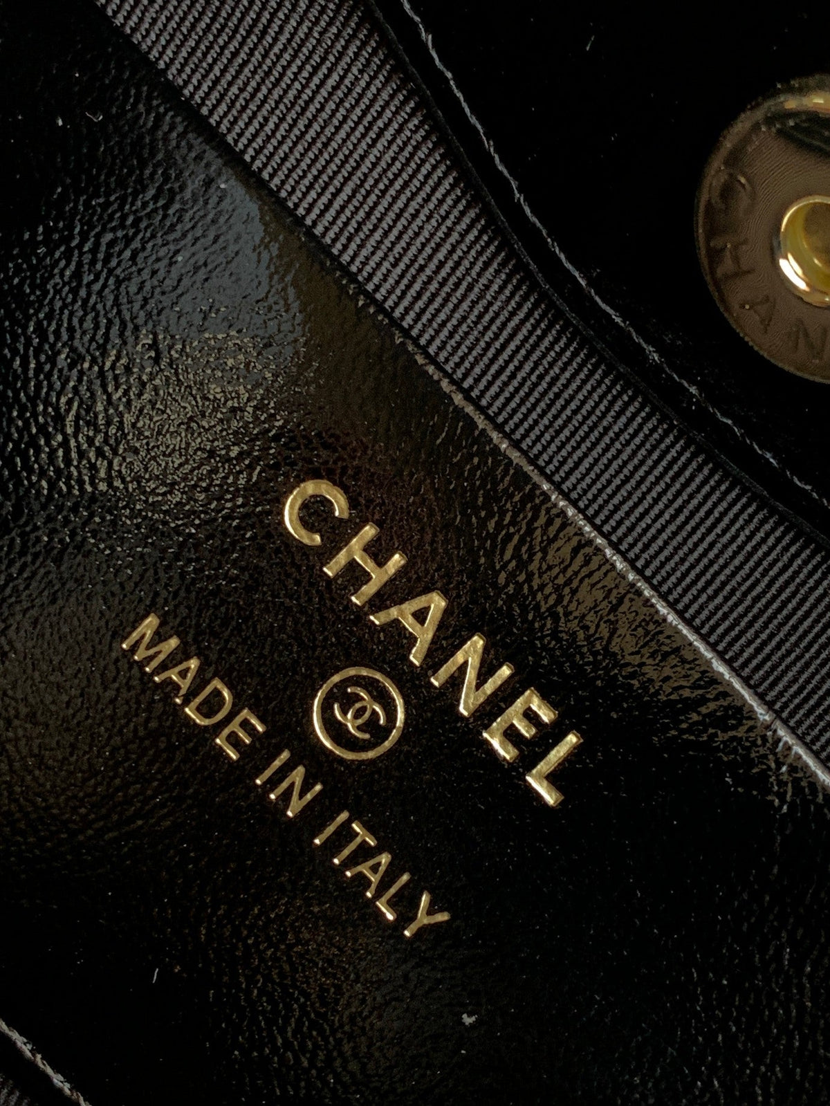 CC 24c 31 Bag Nano In Black Calfskin