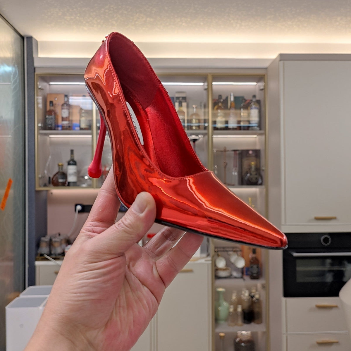 Jimmy 25 Love 100 Pump Red Patent Leather 240039
