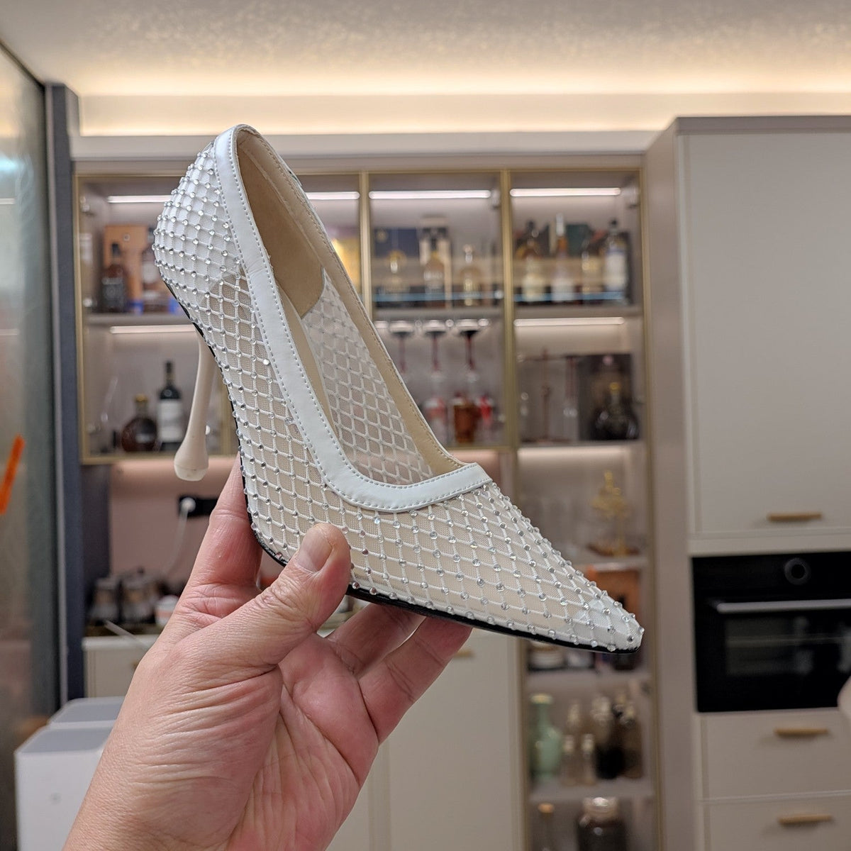 Jimmy 25 Love 100 Pump White Mesh 240042