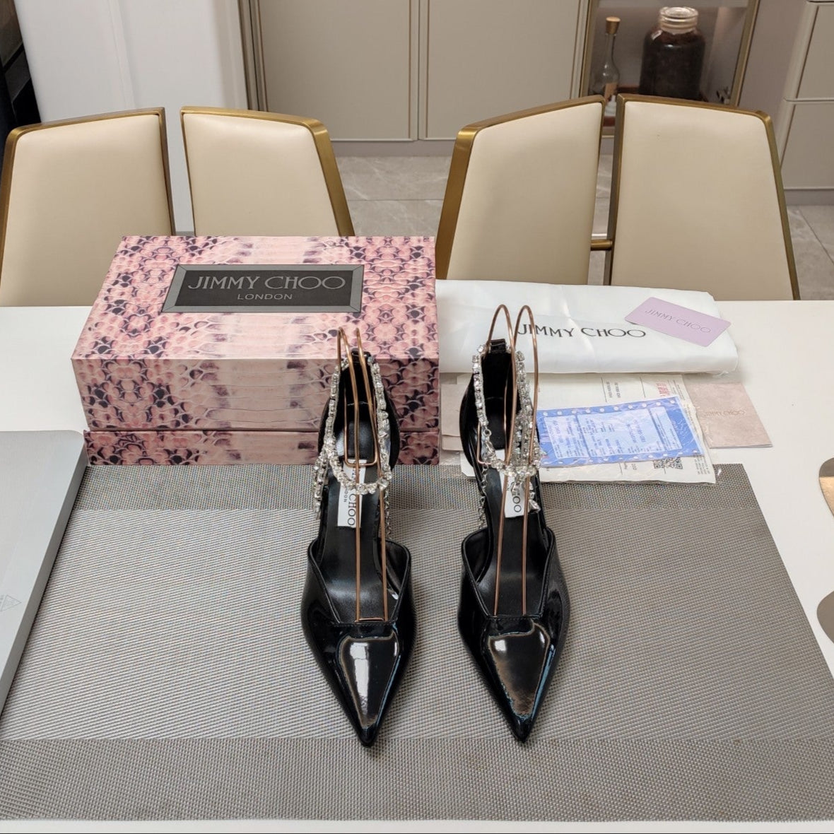Jimmy 25 Stevie 80 Pumps Black Patent Leather 240028