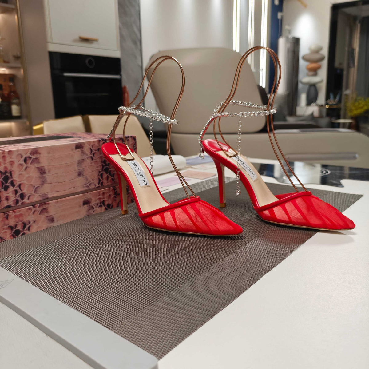 Jimmy 25 Seada 100 Pump Red Cowhide 240048
