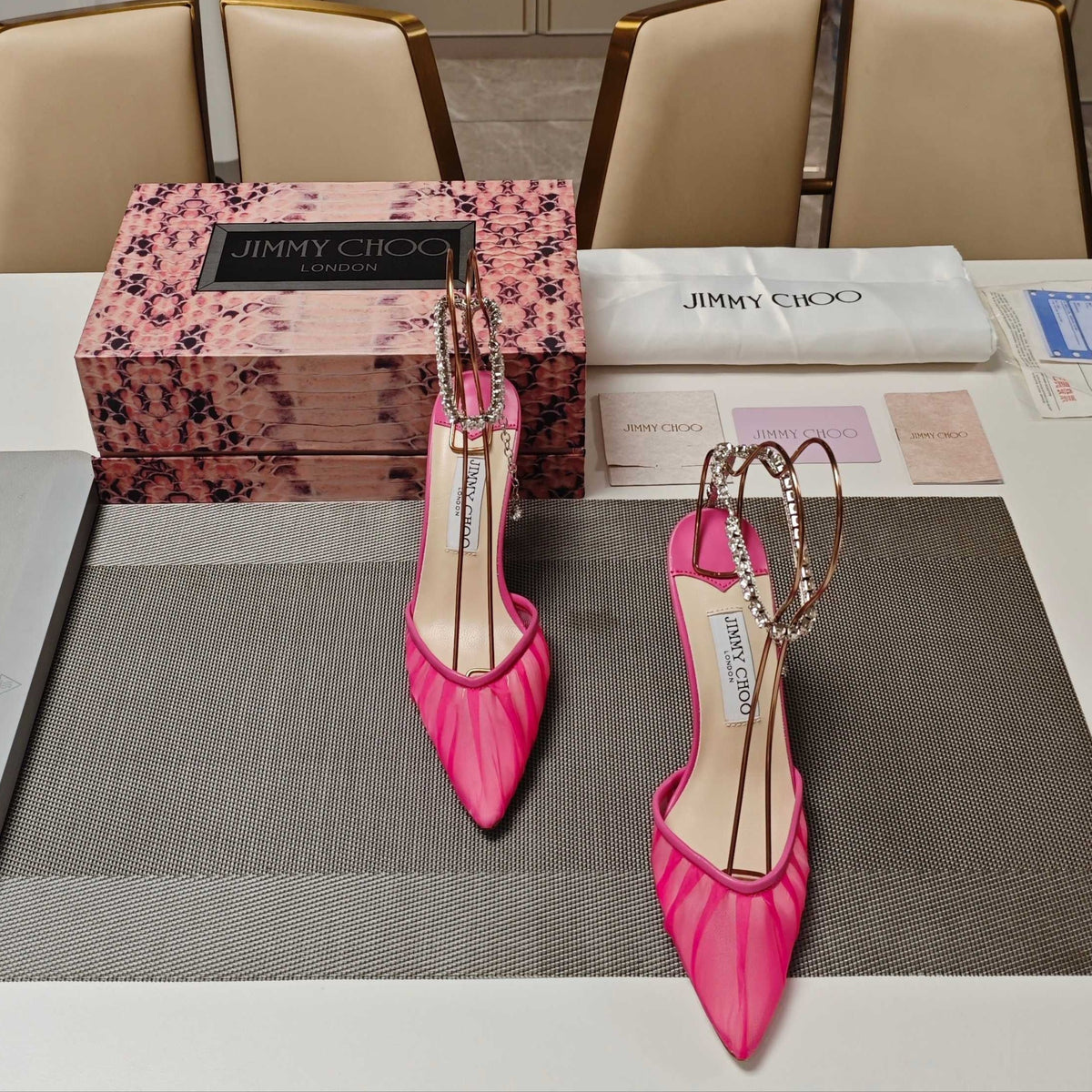 Jimmy 25 Seada 100 Pump Pink Cowhide 240049