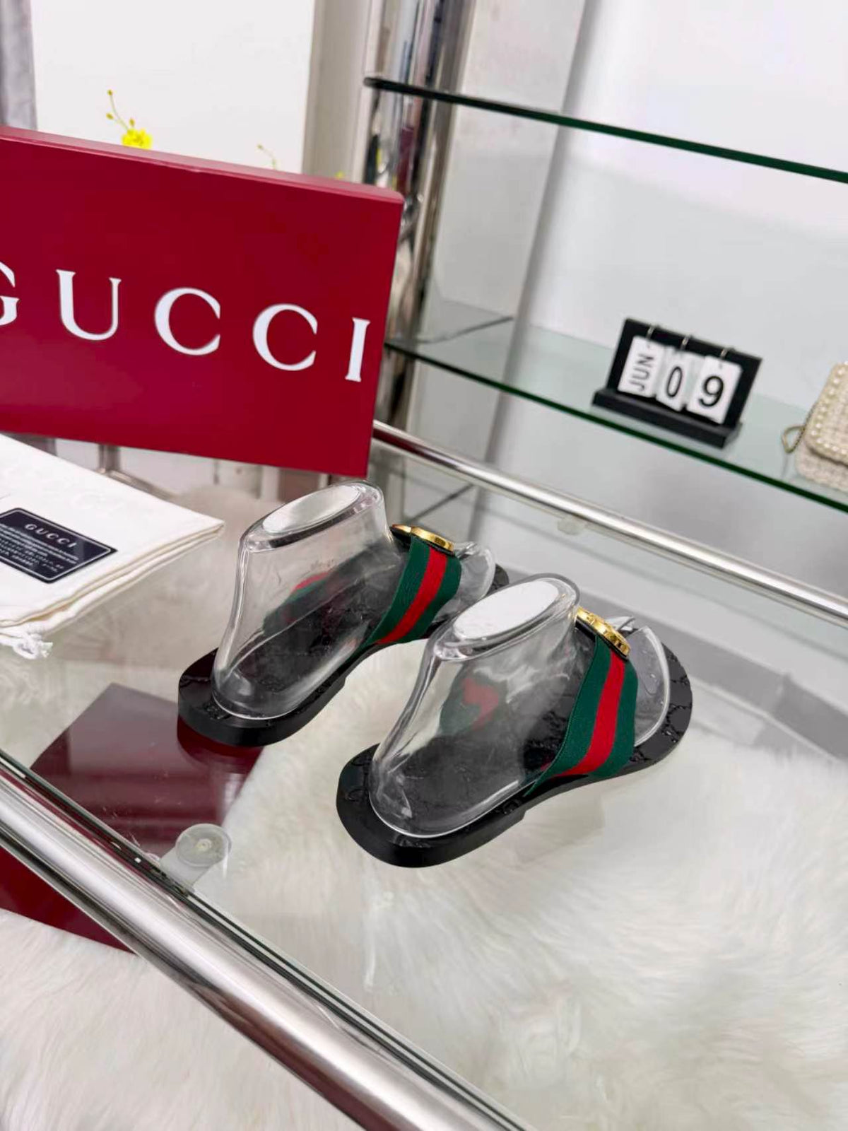 Gucci 2026 Riviera Thong Sandals Canvas 936954