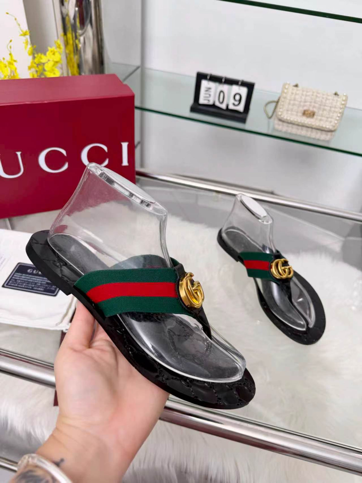 Gucci 2026 Riviera Thong Sandals Canvas 936954