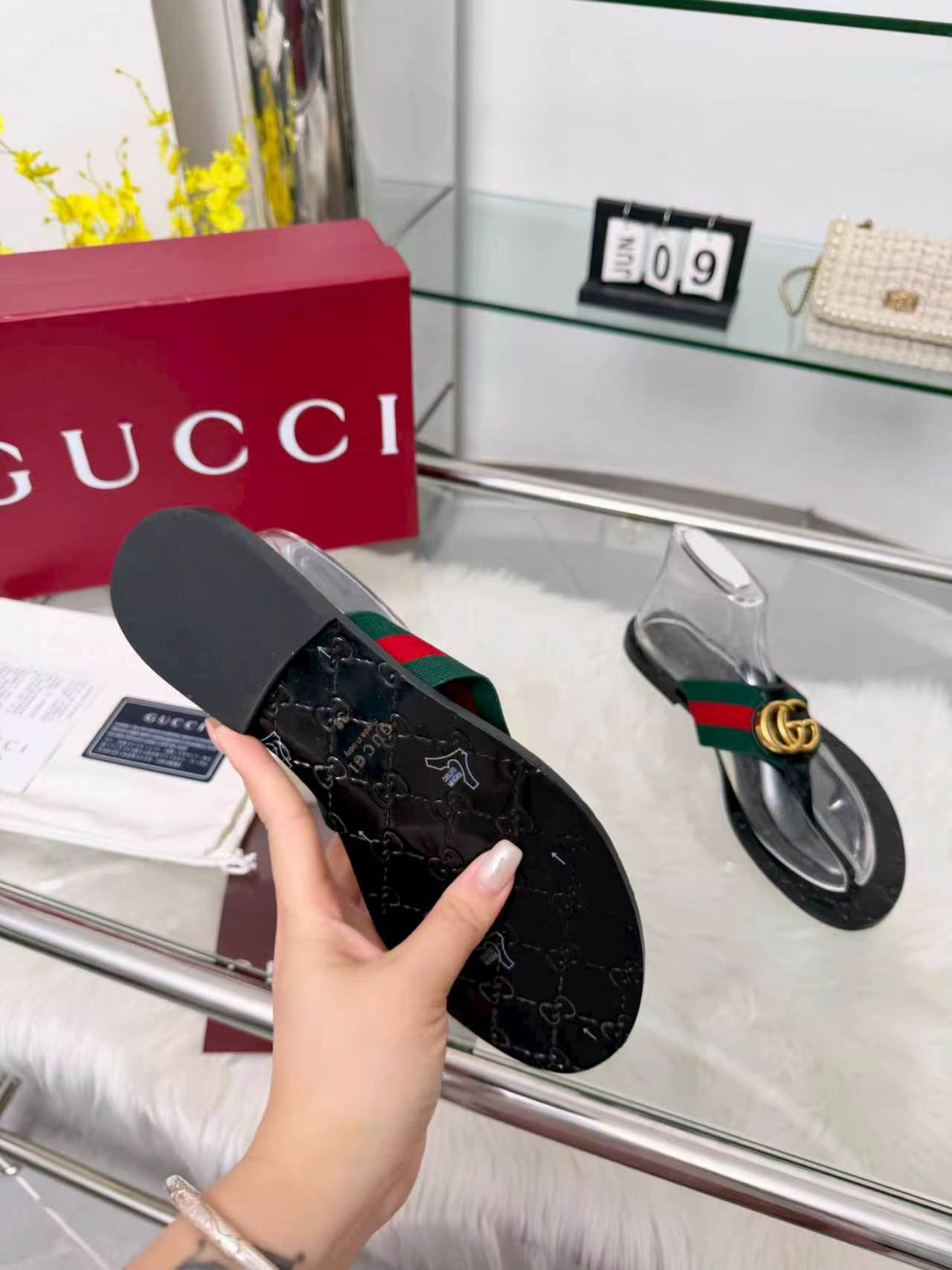 Gucci 2026 Riviera Thong Sandals Canvas 936954