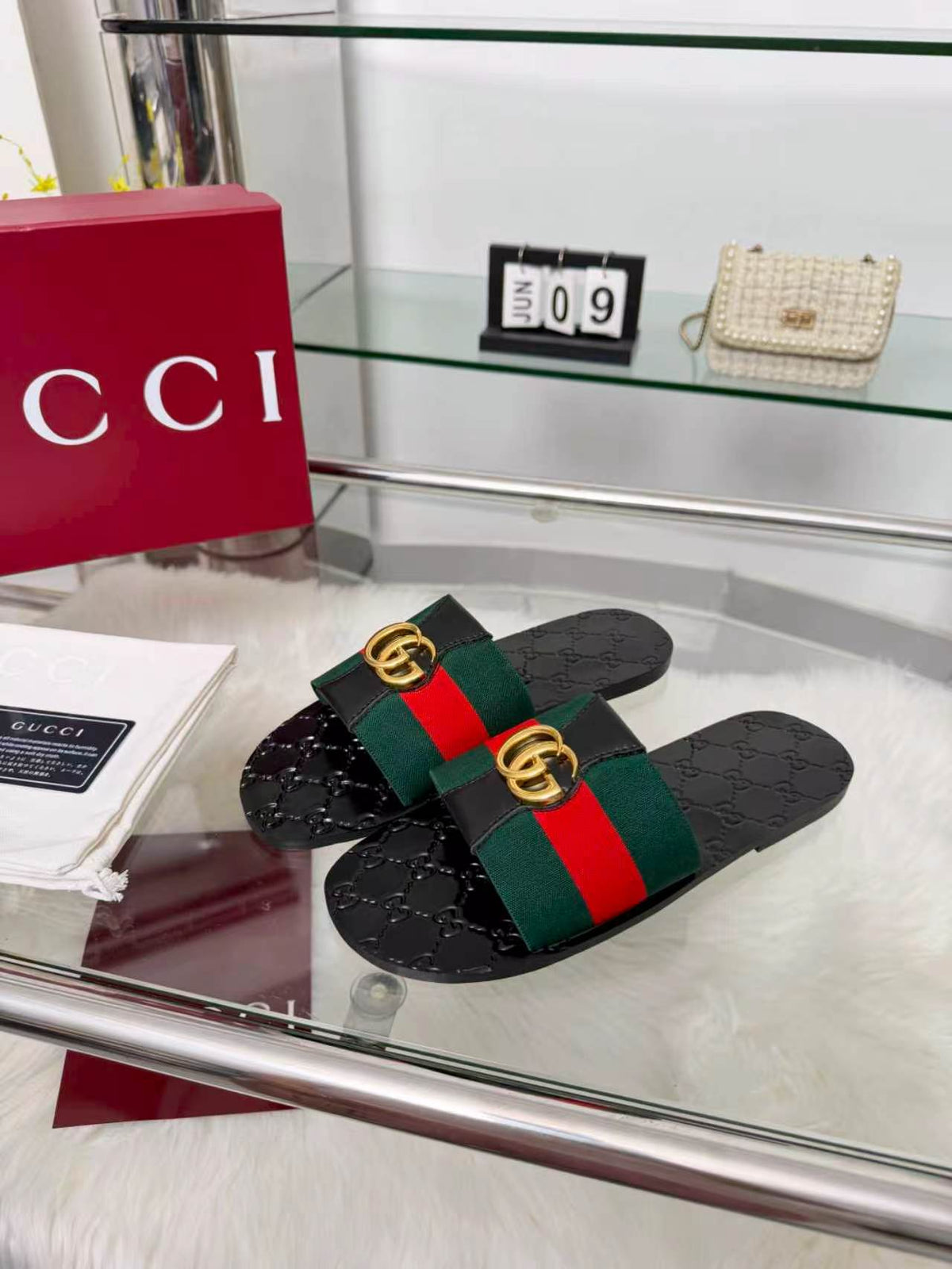 Gucci 2026 Riviera Slide Sandals Canvas 936949