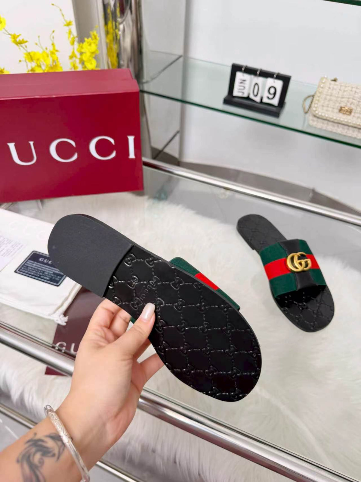 Gucci 2026 Riviera Slide Sandals Canvas 936949