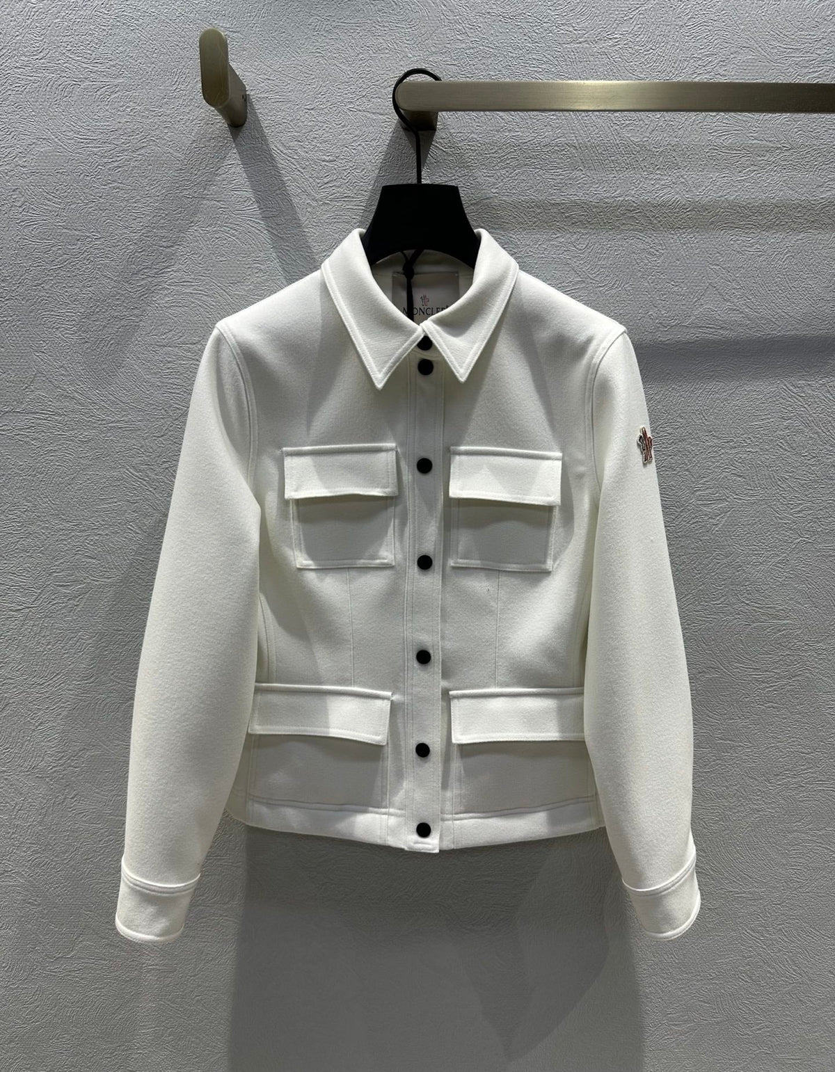 Moncler 2025 Grenoble Interlock Shirt Jacket Polyester