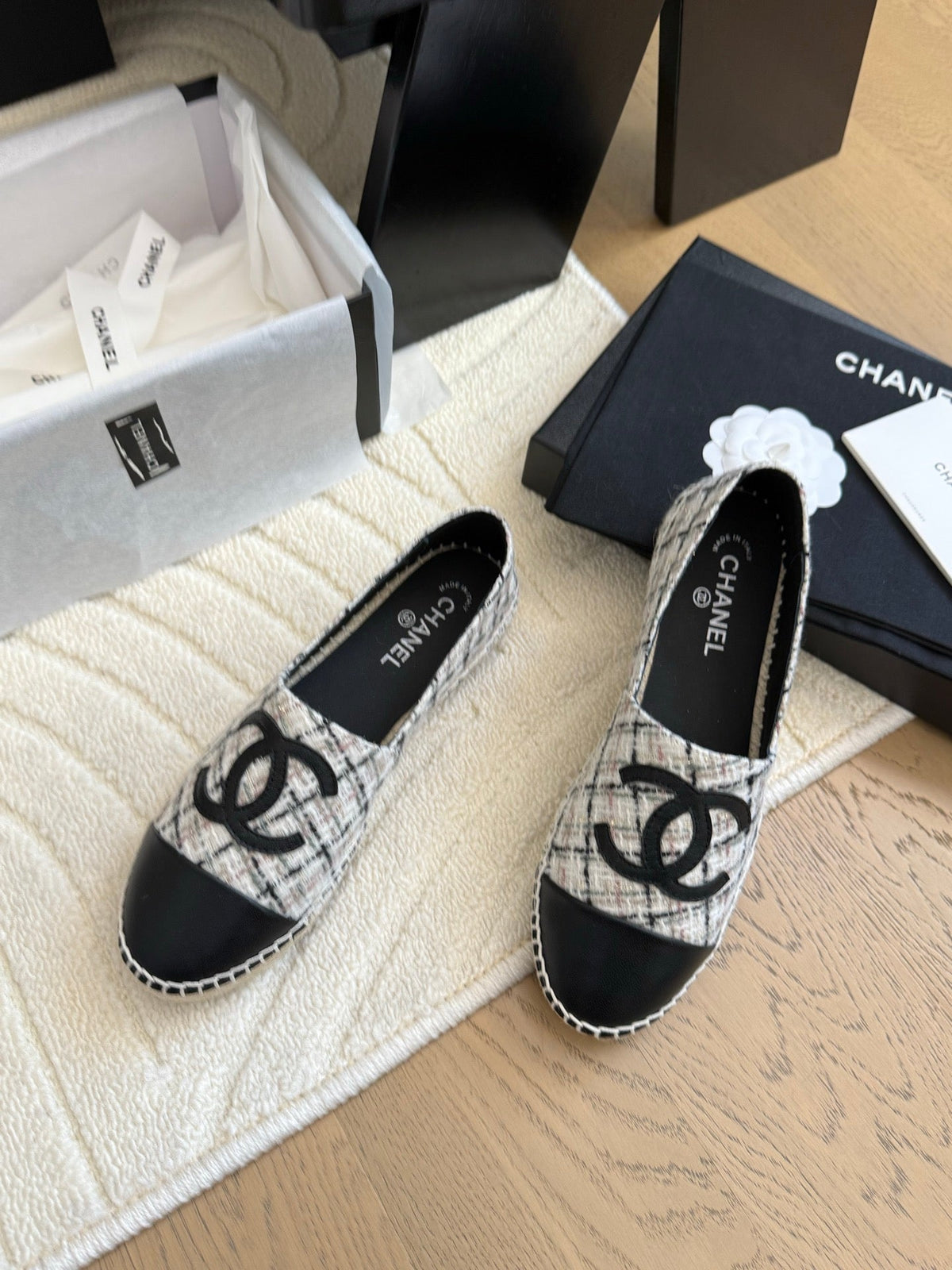 CC Espadrilles Quilted Tweed