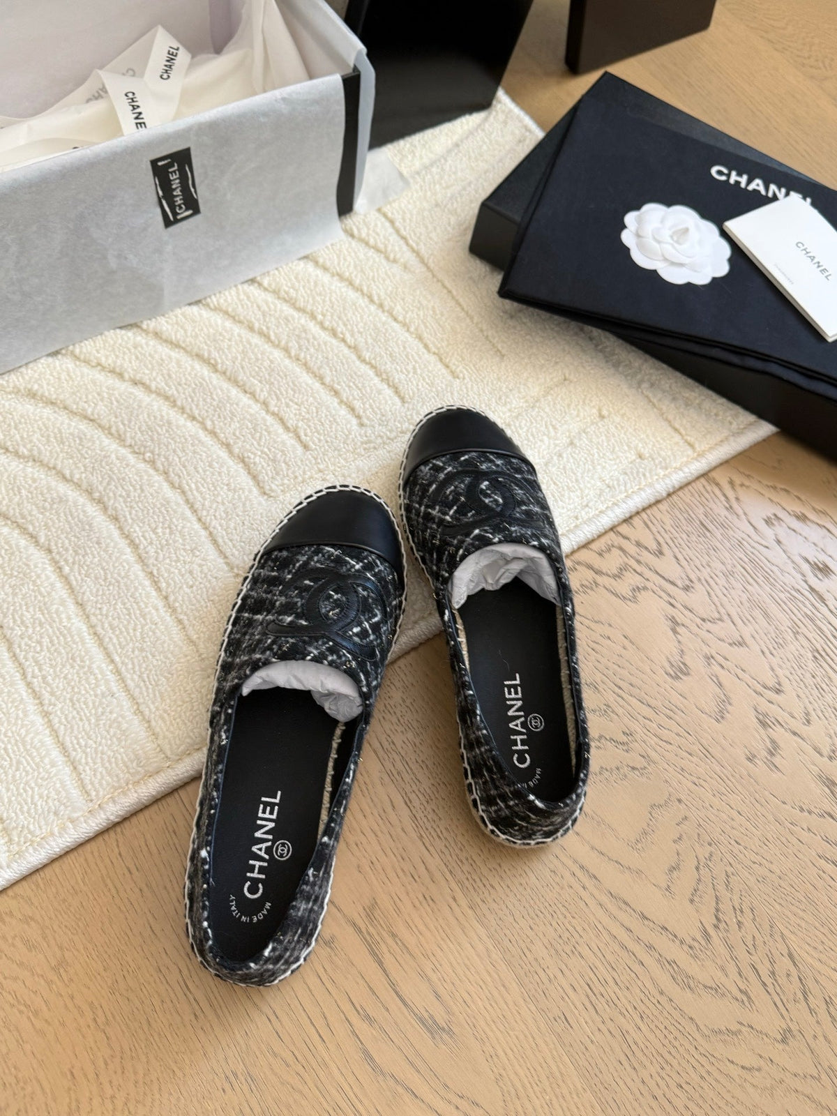 CC Espadrilles Quilted Tweed