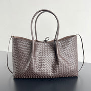 BV Pinacoteca Bag Chocolate Leather Suede 533263