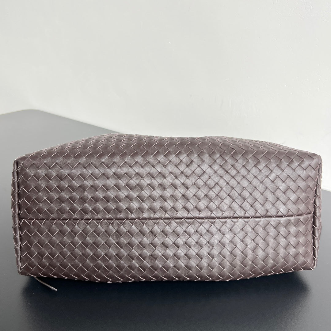 BV Pinacoteca Bag Chocolate Leather Suede 533263