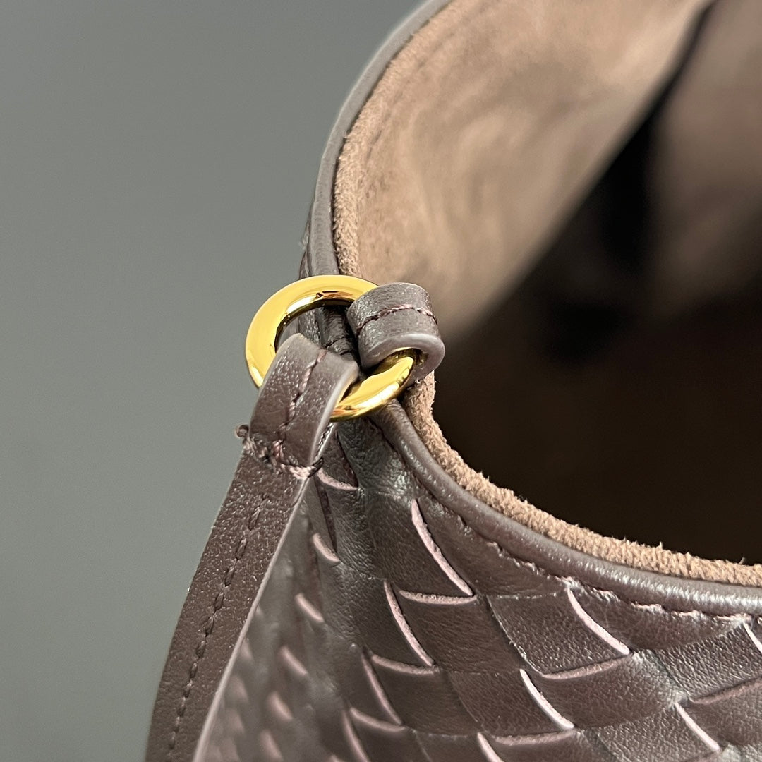 BV Pinacoteca Bag Chocolate Leather Suede 533263