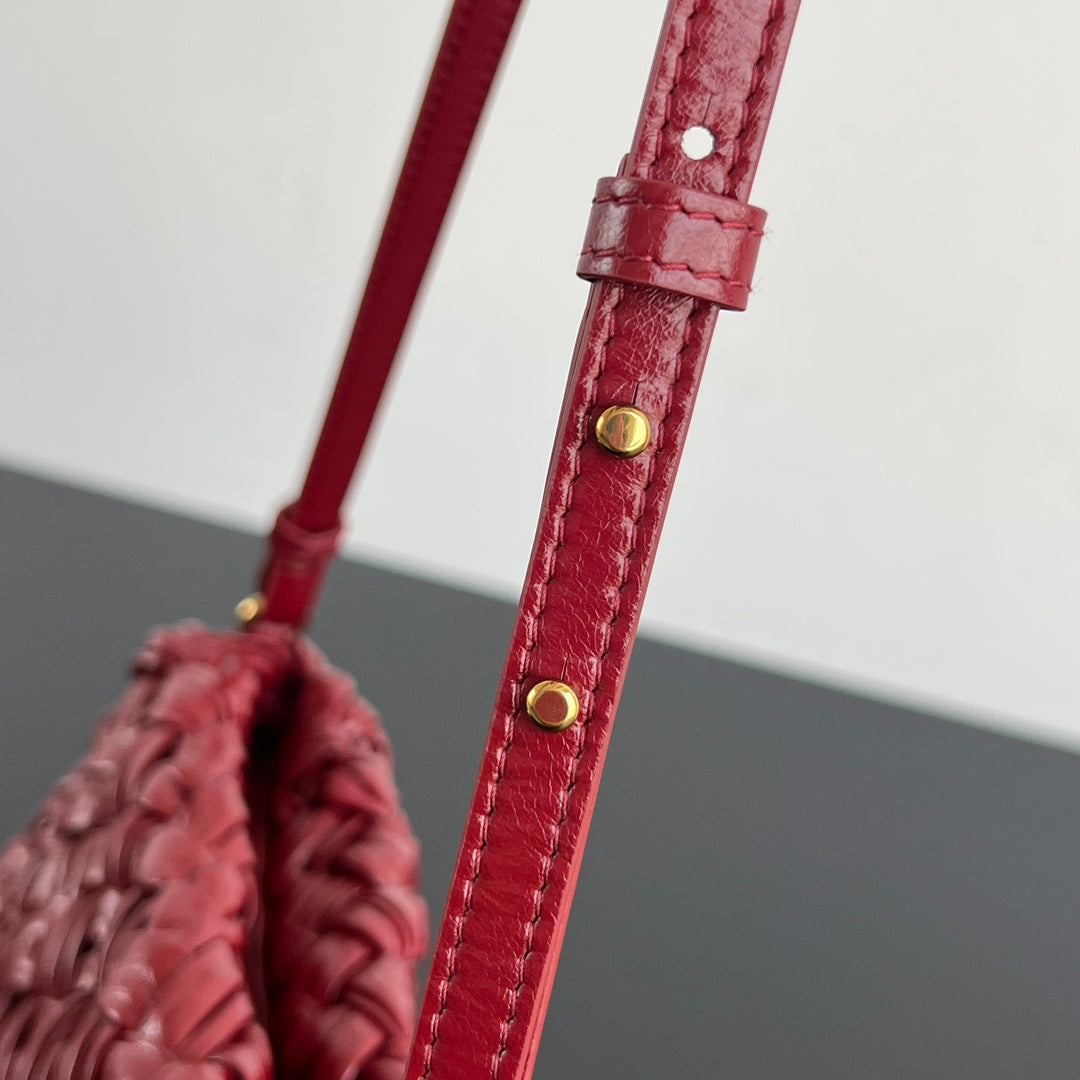 BV Kalimero Cha Cha 28.5cm Bag Red Cowhide 539828