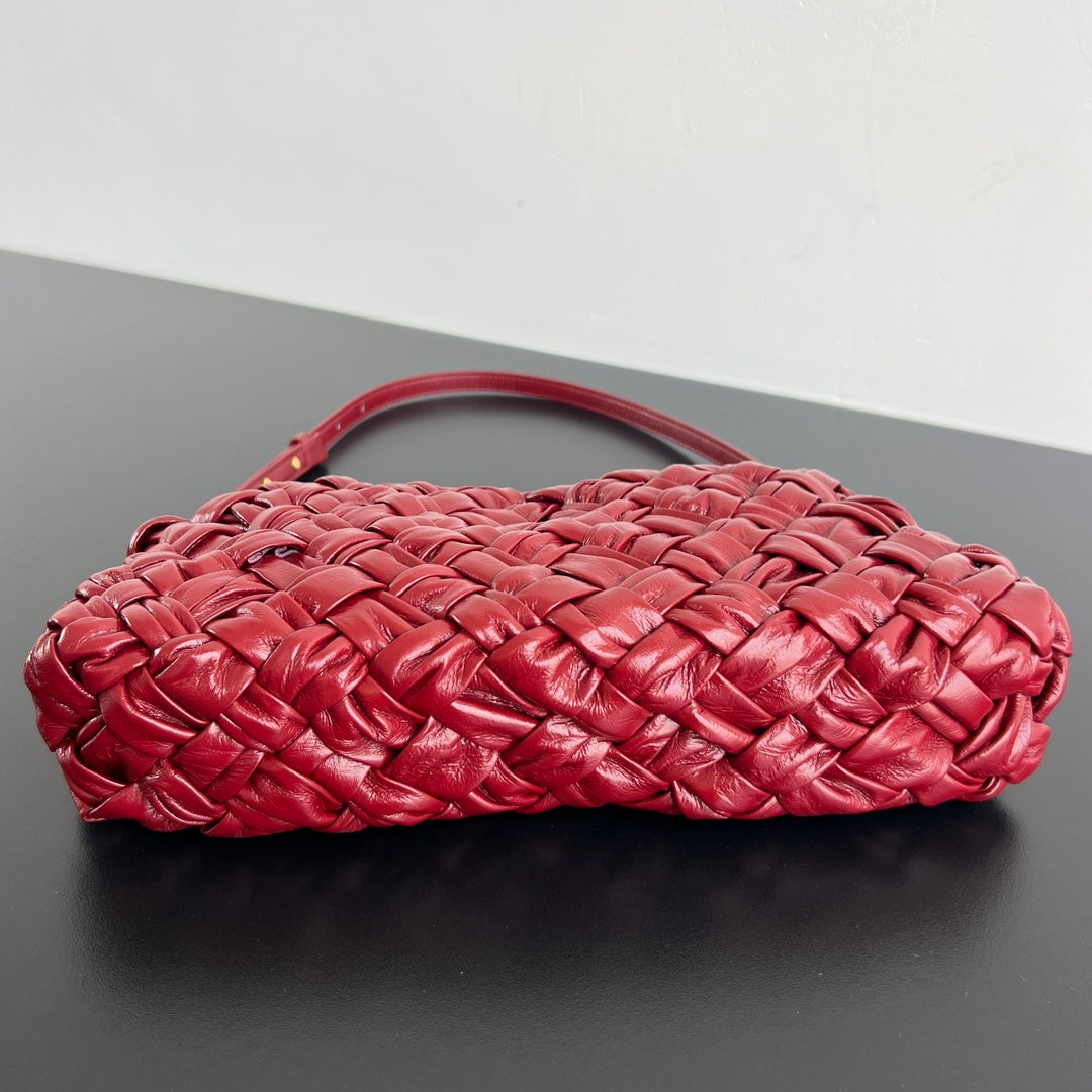 BV Kalimero Cha Cha 28.5cm Bag Red Cowhide 539828