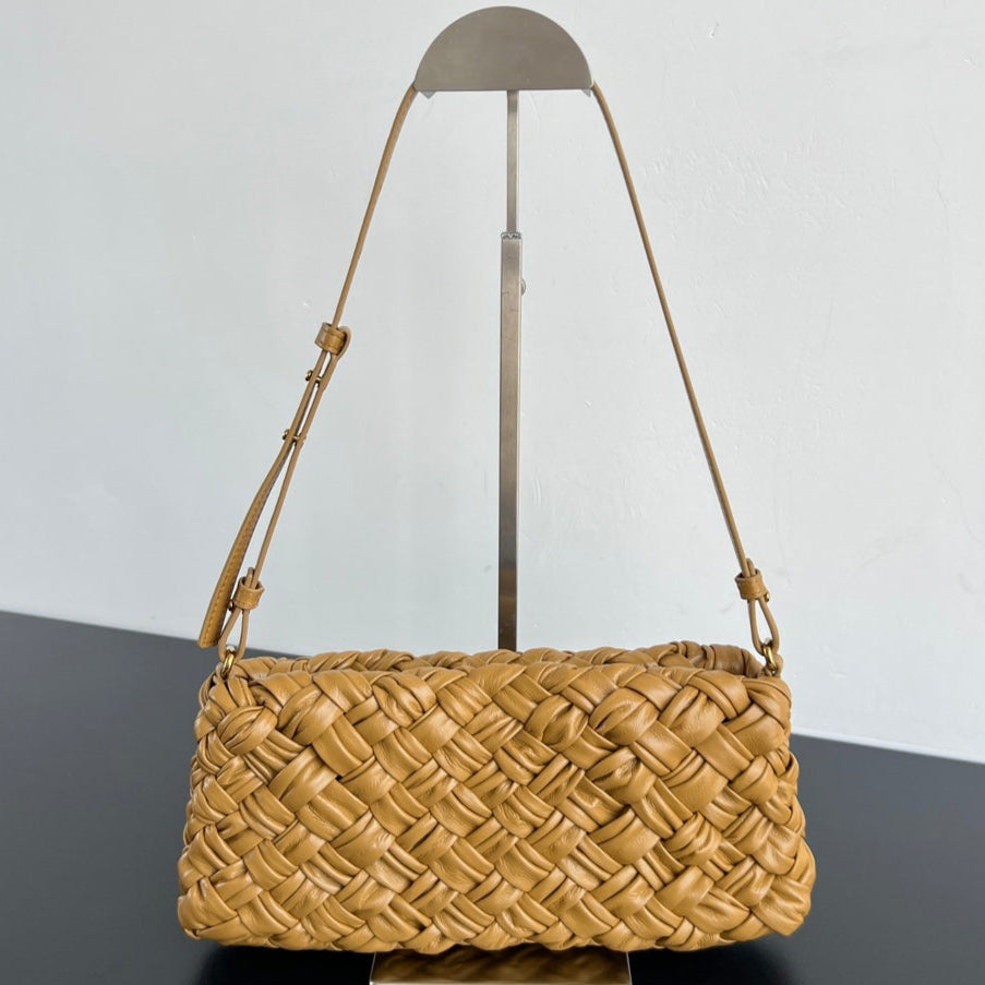 BV Kalimero Cha Cha 28.5cm Bag Yellow Cowhide 539833