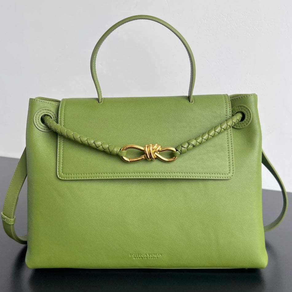 BV Ciao Ciao 34cm bag Green Silky cowhide 545166
