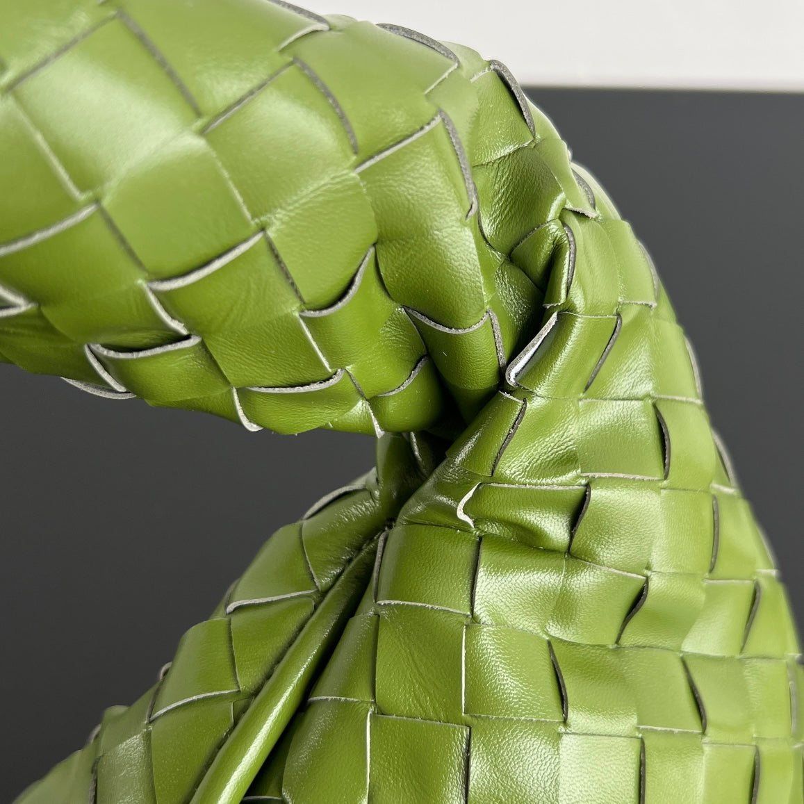 BV Hop Bag Green Leather