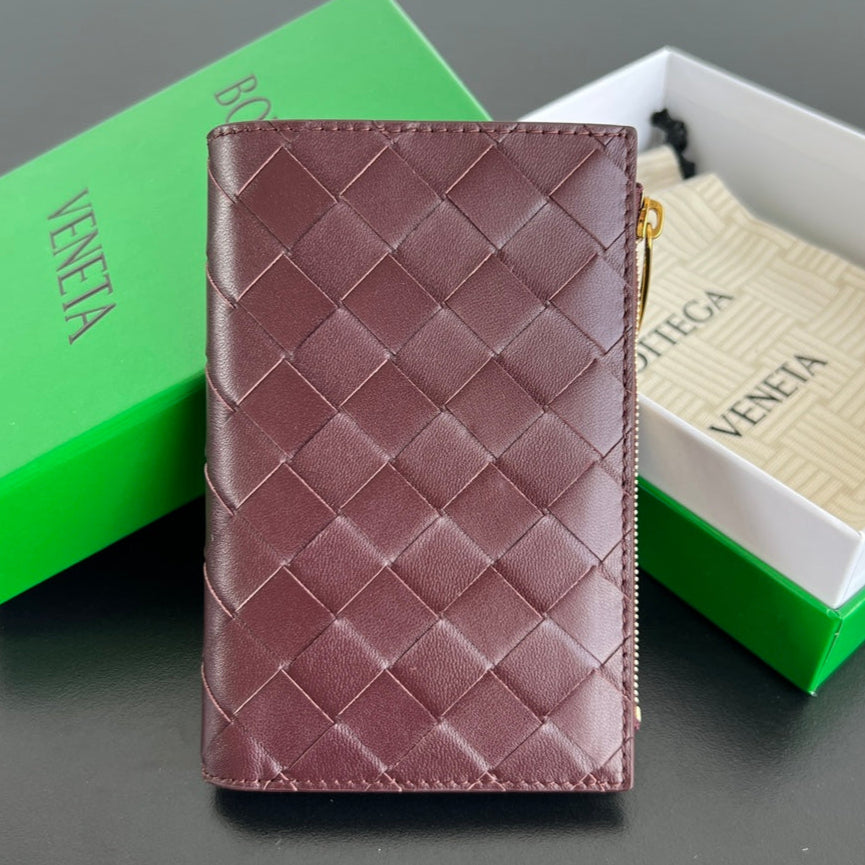 BV Wallet 14.5cm Burgundy Sheepskin 545200