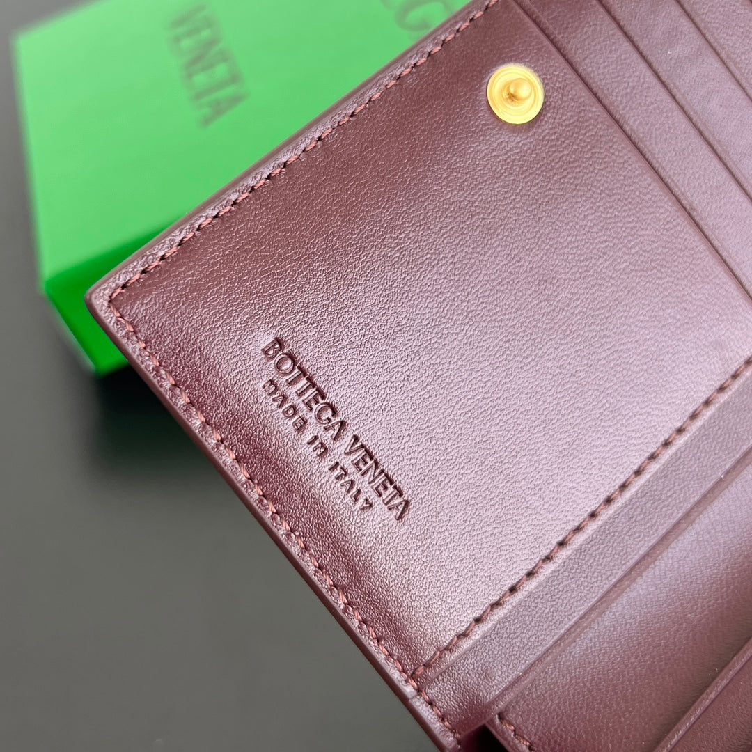 BV Wallet 14.5cm Burgundy Sheepskin 545200
