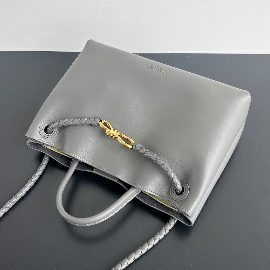 BV Andiamo 32cm Bag Gray Calfskin 545206