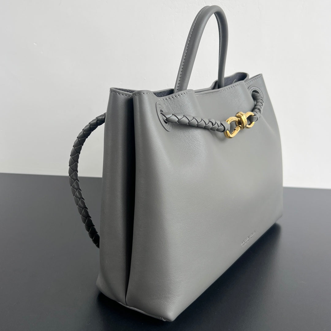 BV Andiamo 32cm Bag Gray Calfskin 545206