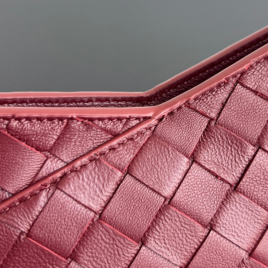 BV Mini Solstice 28cm Bag Burgundy Lambskin 545208