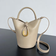 BV Liberta Bucket Beige Smooth Calfskin Suede 559326