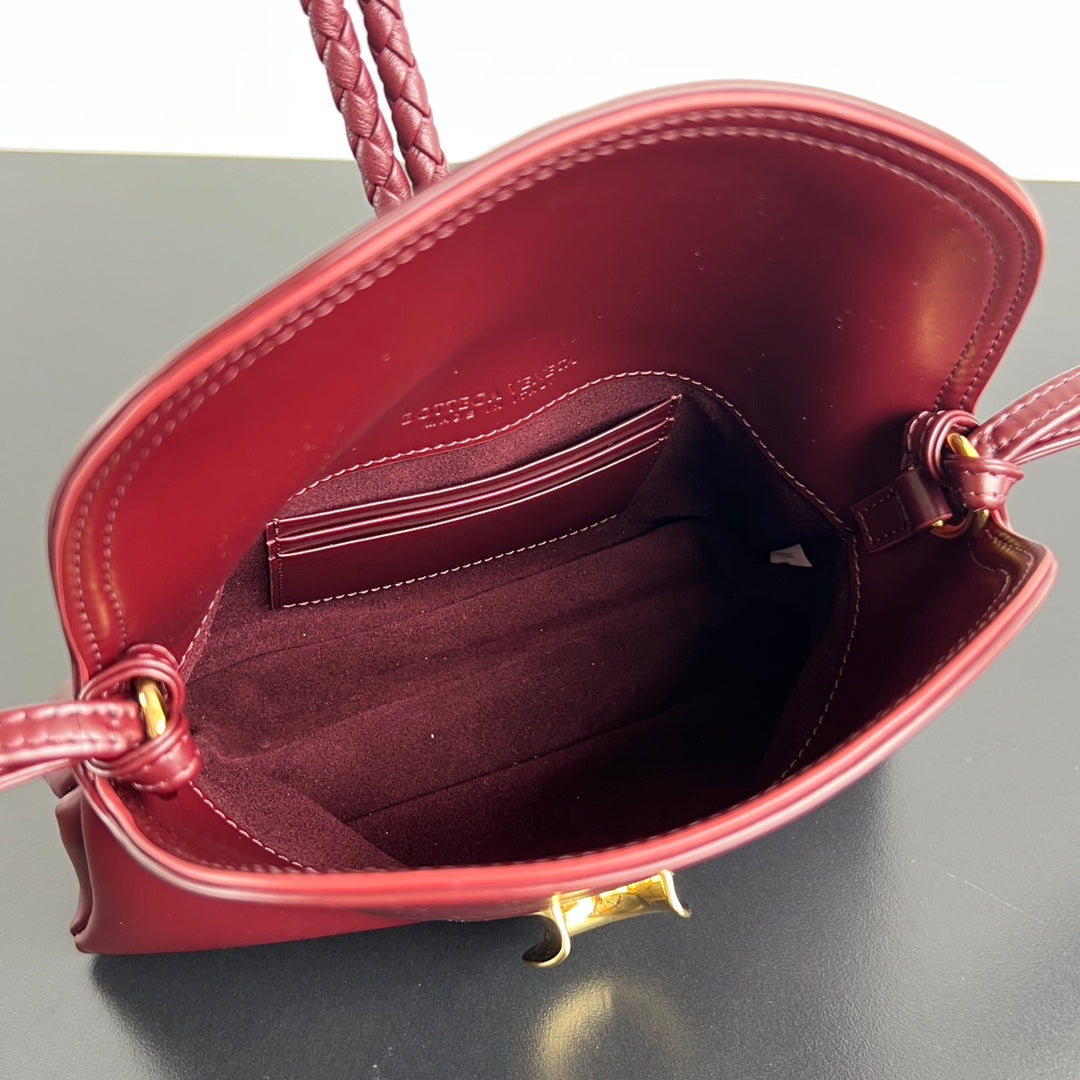 BV Liberta 24cm Bag Burgundy Smooth Calfskin 559330