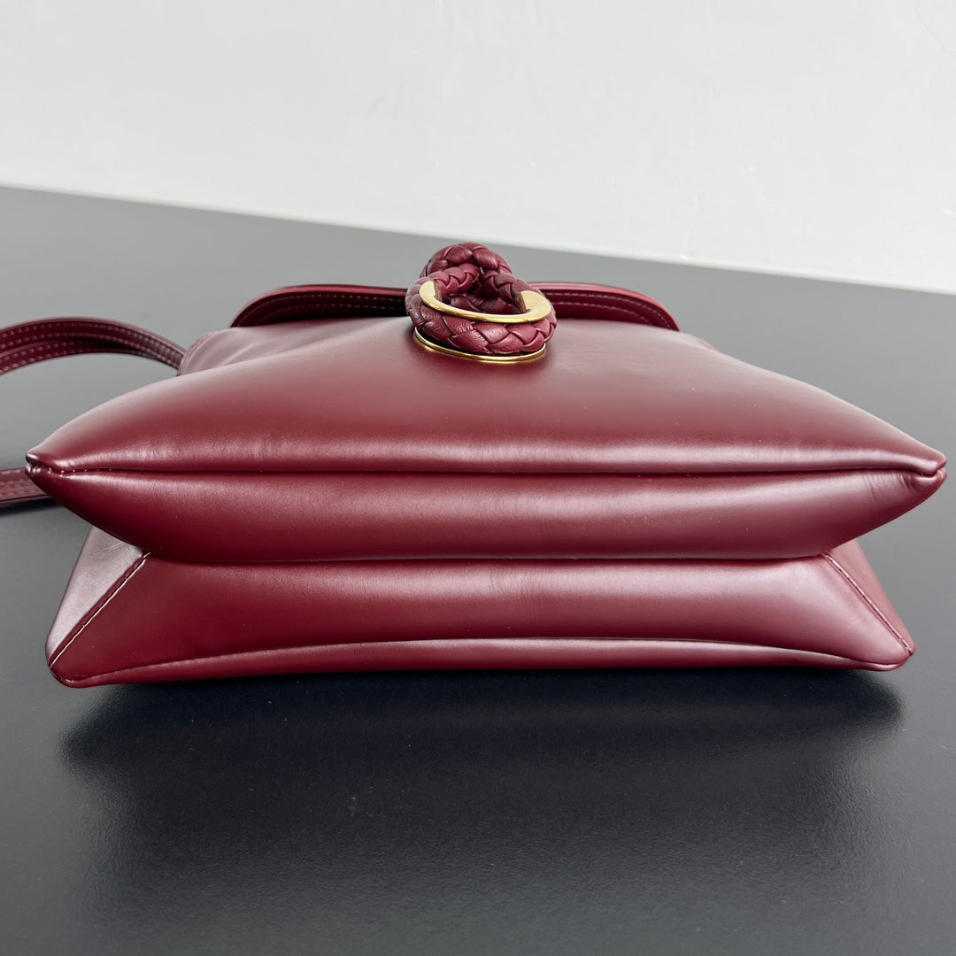 BV Liberta 24cm Bag Burgundy Smooth Calfskin 559330