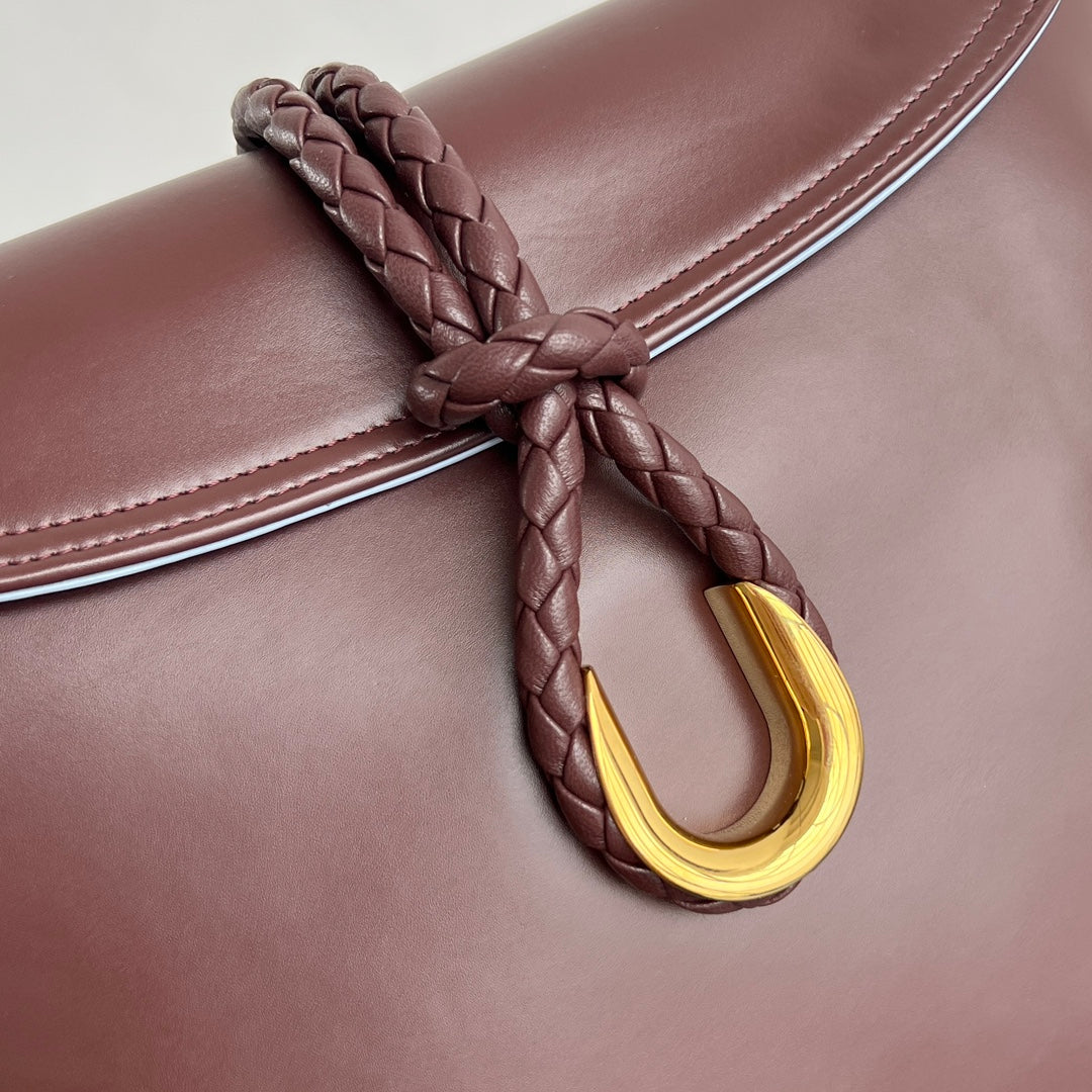 BV Liberta 35cm Bag Brown Blue Smooth Calfskin 559337