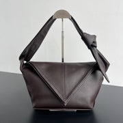 BV Sawyer Large Triangle 25cm Bag Chocolate Silky Calfskin 559339
