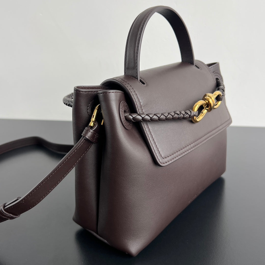 BV Ciao Ciao 26cm Bag Chocolate Silky Calfskin 559340