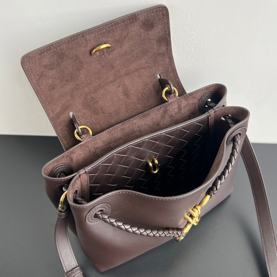 BV Ciao Ciao 26cm Bag Chocolate Silky Calfskin 559340