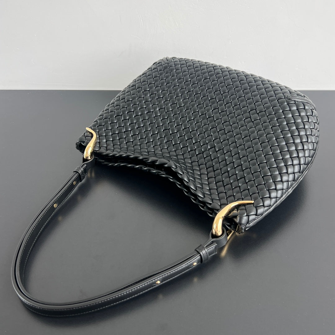 BV Clicker 38cm Bag Black Lambskin 559299