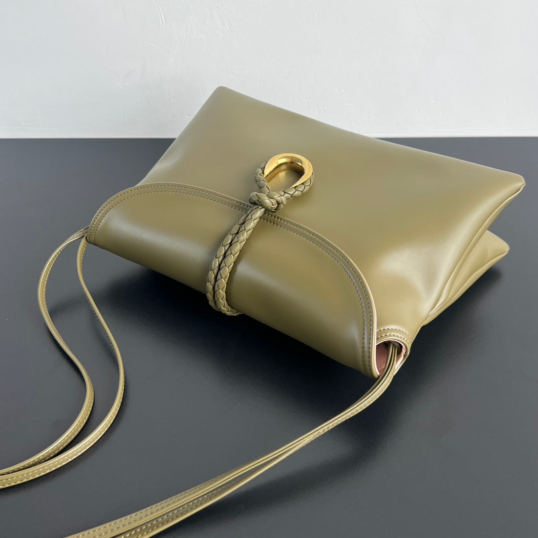BV Liberta 35cm Bag Khaki Green Smooth Calfskin 563656